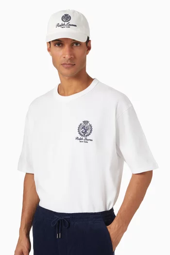 Newport Logo Baseball Cap in Cotton
