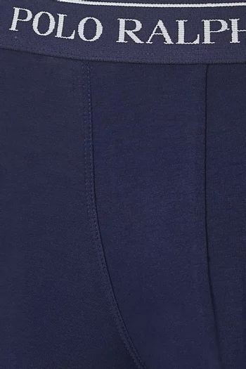 Classic Logo Trunks in Stretch Cotton, Set of 3