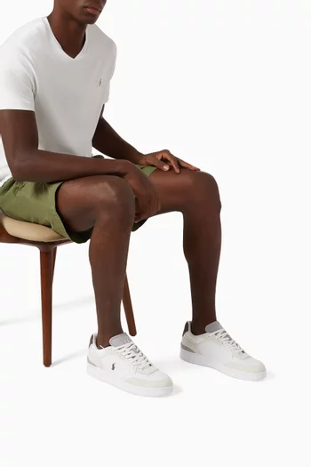 Open Master Sneakers in Leather & Suede
