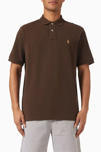 Logo Polo T-shirt in Knit