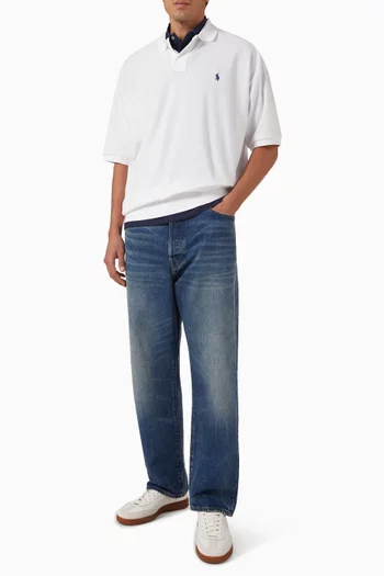 Logo Polo T-shirt in Knit
