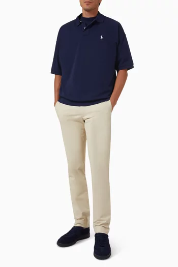 Logo Polo T-shirt in Knit