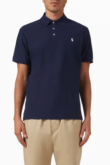 Logo Polo T-shirt in Knit