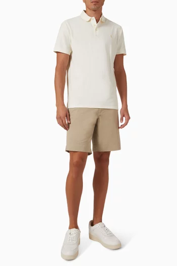 Honeycomb Mesh Polo Shirt in Cotton