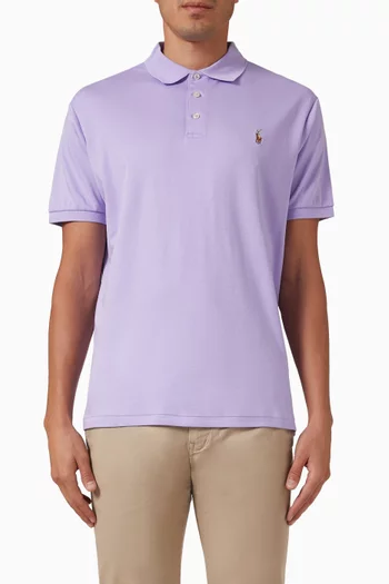 Logo Slim-fit Polo T-shirt in Cotton