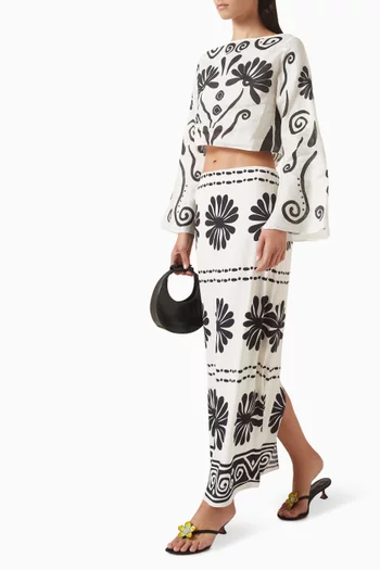 Bruna High-waist Skirt in Viscose