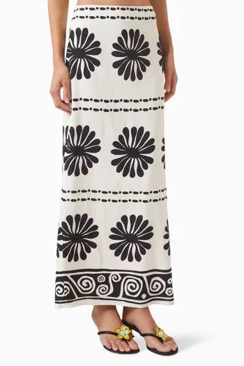 Bruna High-waist Skirt in Viscose