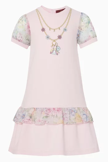 Necklace-print Dress