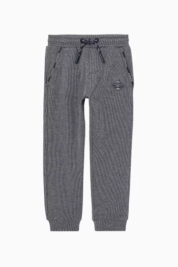 Logo Tapered Sweatpants in Rib-knit
