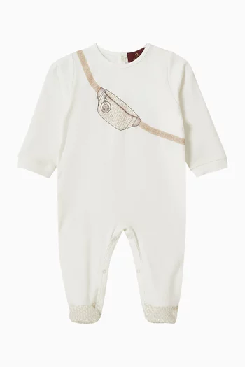 Bag-print Sleepsuit