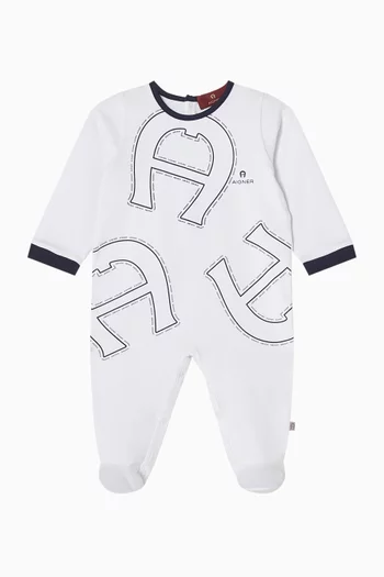 Oversized Logo Sleepsuit