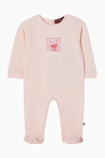 Teddy Bear Sleepsuit in Cotton