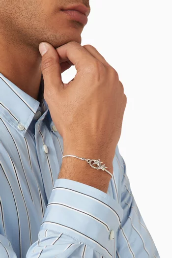 Icon Clasp Bracelet in Sterling Silver