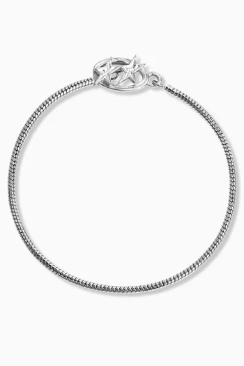 Icon Clasp Bracelet in Sterling Silver