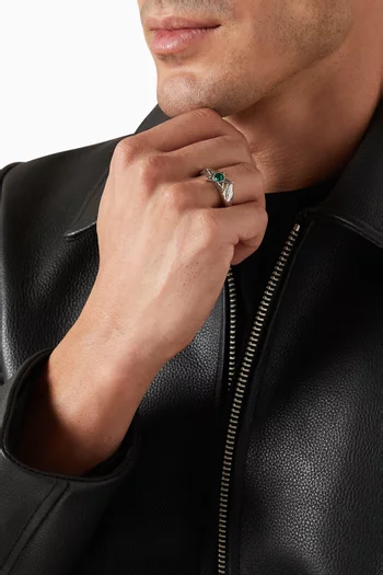 Calda Ring in Silver-plated Brass
