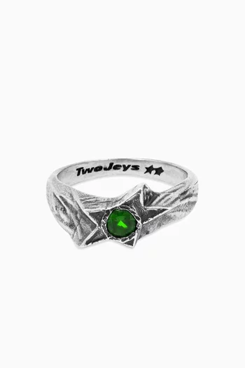Calda Ring in Silver-plated Brass