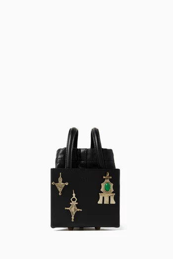 Triangle Berbere Vintage Edition Bucket Bag in Leather