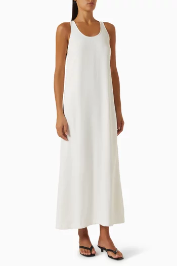 Scoop-neck Sablé Dress