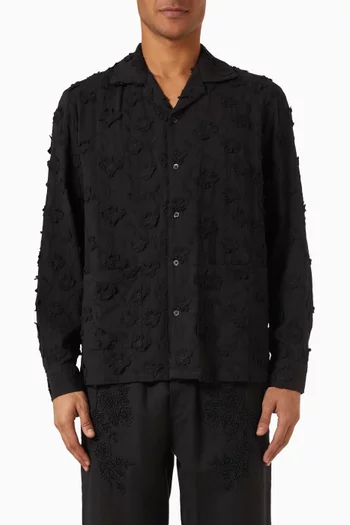Ethos Embroidered Shirt in Cotton