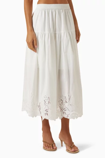 Rowan Broderie Anglaise Skirt in Cotton