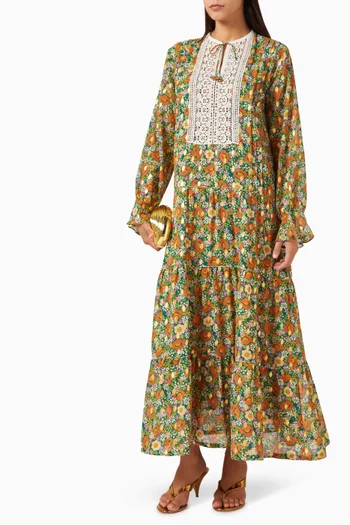 Isla Crochet-trim Kaftan