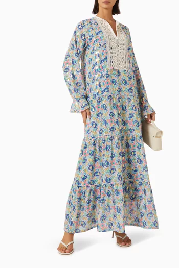 Isla Crochet-trim Kaftan