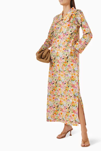 Lola Frilly Kaftan in Cotton