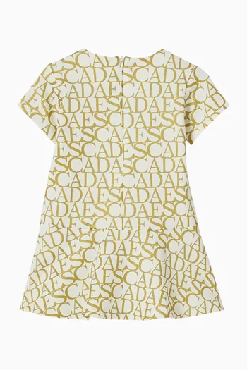 All-over Logo-print Dress in Jersey