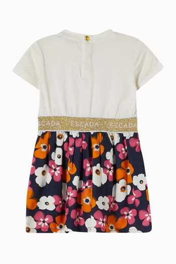 Logo Floral Dress
