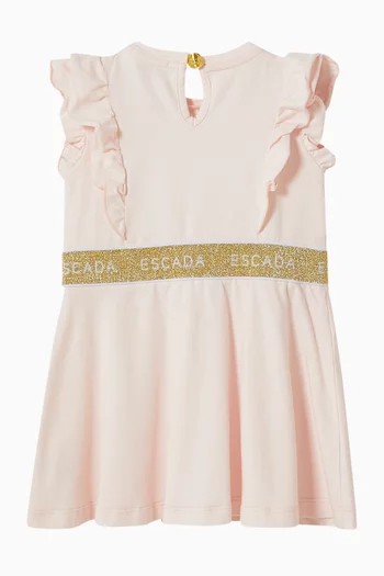 Ruffled Logo Dress