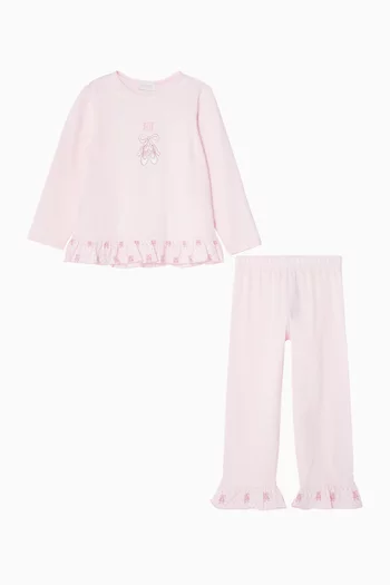 Bow-print Pyjama Set