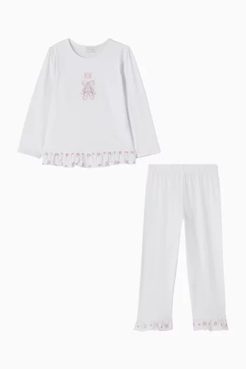 Bow-print Pyjama Set