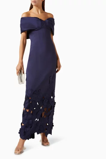 Norelle Maxi Dress in Satin