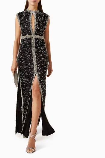 Belina Crystal-embellished Gown