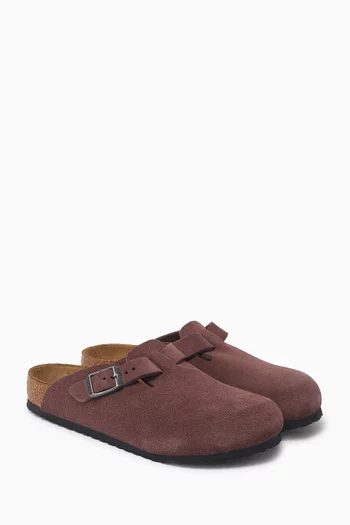 Boston Clogs in Suede Leather