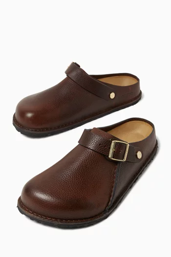 Lutry Premium Clogs in Grained Leather