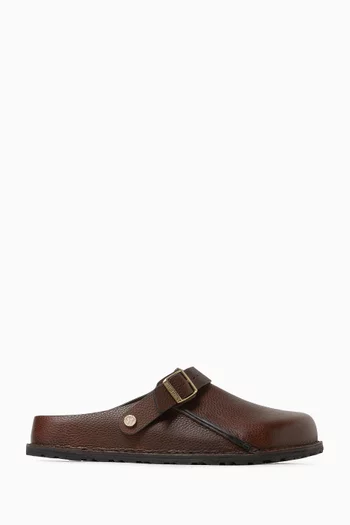 Lutry Premium Clogs in Grained Leather