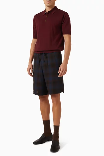 Polo T-shirt in Merino-wool