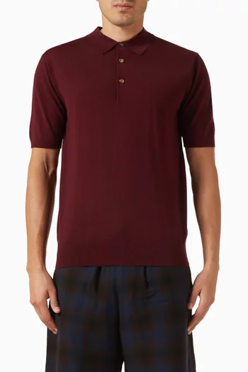 Polo T-shirt in Merino-wool