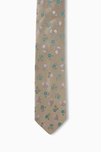 Printed Tie in Silk