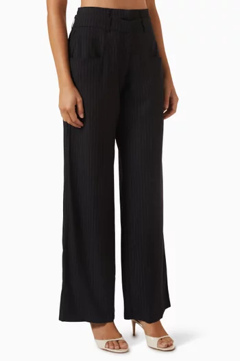Yars Striped Gabardine Pants