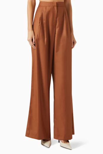 Luz Gabardine Wide-leg Pants