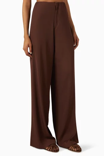 Risa Wide-leg Pants in Crepe