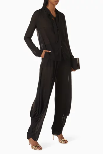 Knot Semi-sheer Top