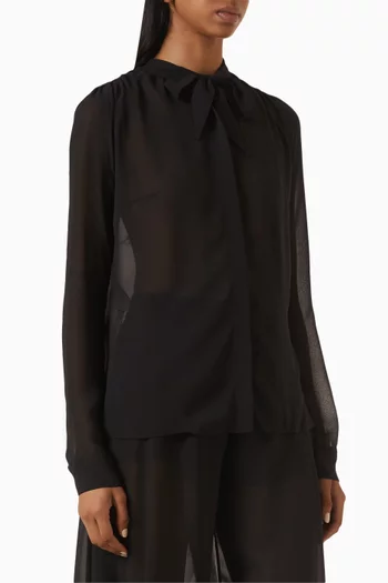 Knot Semi-sheer Top