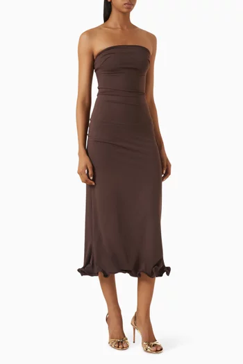 Ripple-hem Dress
