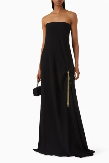 Silhouette Bead-tassel Gown