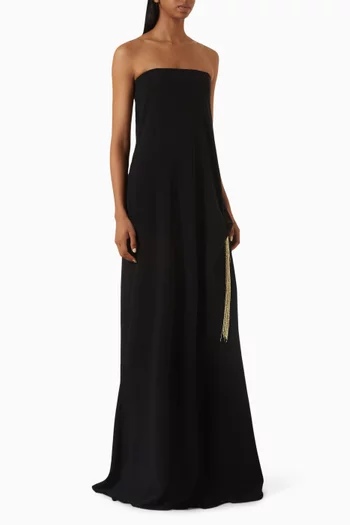 Silhouette Bead-tassel Gown