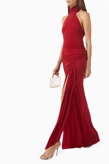 Curve Halterneck Gown