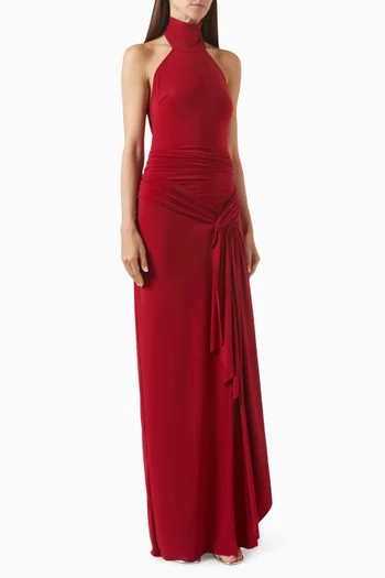 Curve Halterneck Gown